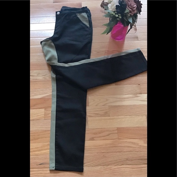 Sz 10 Venus Jeans | Black & Mint Green | NWOT | Skinny - Picture 3 of 9